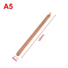 DIY 컴퓨터 노트북 냉각 히트 파이프 플랫 튜브 구리 튜브 플랫 방열판 60mm-150mm, 3) 12cm