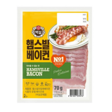 CJ 햄스빌 아침에 베이컨 70g, 19개