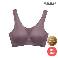 크로커다일 프리미엄 모달스킨 V넥 감탄브라 바이올렛 CDWBR2P54T 272999