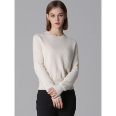 리스트 울 라쿤 프리미엄소재 라운드넥 니트 풀오버 택가격 168000원
