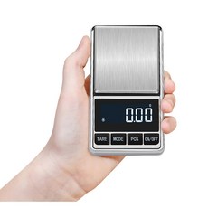 캐럿 디지털 밸런스 미니 포켓 쥬얼리 정밀 Mg 휴대용 다이아몬드 체중계 저울 주방 금 0.01g 전자 계량, 500g-0.1g, 1개