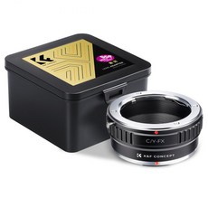 KnF CY-FX 렌즈 어댑터 콘탁스 C/Y 렌즈 - 후지 X 바디 (뒤캡옵션) Contax C/Y Lens to Fuji X adapter (FX cap option), C/Y-FX 어댑터, 1개