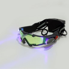 1Pcs 안경 eyeshield 녹색 렌즈 조정 가능한 탄성 밴드 야간 투시경 25 피트 고글 LED 조명 어두운 안경 드롭 배송|나이트 비전|, 폴란드