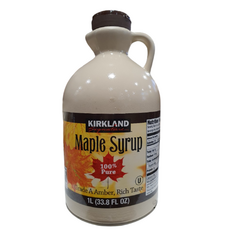 미니손거울증정] MAPLE SYRUP 코스트코 시럽 100% 순수한 메이플시럽 1L / 베이커리 1리터 1통