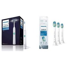 일본직발송 2. PHILIPS 【세트품】 【AMAZON.CO.JP 한정】필립스 소닉 케어 이지 클린 전동 칫솔 화이트, One Size_One Color, One Size_One Color, 상세 설명 참조0