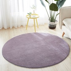 원형 러그 부드러운 원룸 미니 라운드 카펫 애완동물 카페트, 회백색 + 직경 100cm 원형