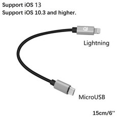 샨링 up4 블루투스dac shanling m2x m5s m0 xd-05 plus nx4 ds fiio btr5 3 iphone 11 xs max xr xs 8plus ipad, 협력사, 내가 마이크로 USB 15cm - 샨링up5