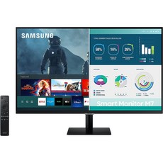 SAMSUNG M7 시리즈 32인치 4K UHD(3840x2160) 스마트 모니터 및 스트리밍 TV(튜너 프리) Netflix HBO