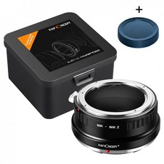 K&F Concept NIK - NIK Z 렌즈 변환링 어댑터 / 니콘 AI 렌즈 - 니콘 Z 바디 / 뒤캡포함 /Nikon AI lens to Z adapter Z50 Z6 Z7, 1개