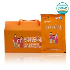 찬이네과수원 [찬이네과수원] 국내산 당근사과즙 100ml 30포 선물세트 (100%착즙)