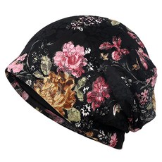 softholic 女款花朵蕾絲頭巾