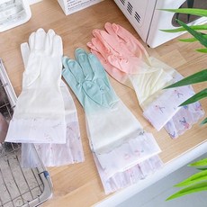 러블리 칼라 고무장갑 3color 민트
