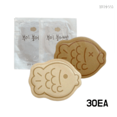 붕어빵핫팩 붙이는 미니 2종세트 슈붕이 팥붕이 핫팩 30개 10x8cm, 30EA, 슈붕n팥붕