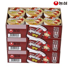 농심 짜파게티 범벅 70g x 12입/18입/24입 짜장라면 짜파범벅 컵라면 작은컵, 18개