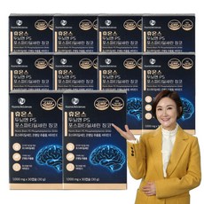 휴온스 두뇌엔 PS 포스파티딜세린 기억력 인지력 개선 웰스앤헬스, 10박스, 30정