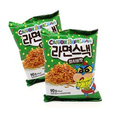 크레용신짱 라면스낵 와사비맛 90g, 16개