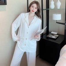 AJELLA 봄 파자마 잠옷 일본 대행 사이트 레드 패션 모델의 2021g