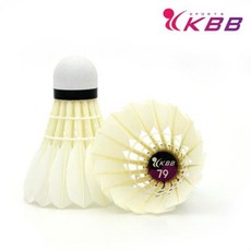 배드민턴 깃털 셔틀콕 KBB 79 12p, 혼합 색상, 1개