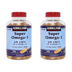 코스트코 커클랜드 슈퍼 오메가3 1 229mg x 180 캡슐 x 2개, 1개