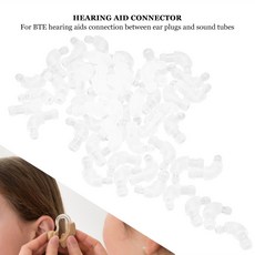 보청기 블루투스 끝음 최대 PP 팔꿈치 귀에 접은 보청기 액세서리 어댑터 투명 플라스틱 팔꿈치 연결 귀마개 사운드 튜브 (50 개 팩으로 판매), 상품상세참조, 상품상세참조, 상품상세참조