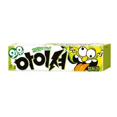 오리온 와우 아이셔 청사과맛 껌 15p, 21g, 1개