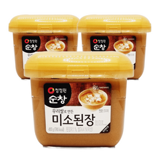 청정원 순창 미소된장 450g, 순창 미소 된장 450g 3개, 3개