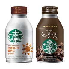 스타벅스 275ml 블렌드 블랙+시그니처 초콜릿 12캔씩 24캔