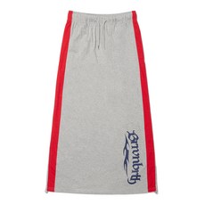 브라운브레스 BROWNBREATH W STRING JERSEY SKIRT - MELANGE GREY BJMWSK002MG