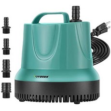 VIVOSUN 1150GPH 수중 펌프 (4500L H 100W) 11 피트 하이 리프트가있는 초 저소음 워터 펌프 5 피트, One Color_100W, One Color_100W, 상세 설명 참조0