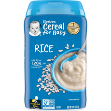 Gerber 라이스 시리얼 곡물 1종 227g(8oz) - 453.592 g, 227g, 1개