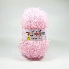 삼성 고급 수세미실 80g, 베이비핑크(105)