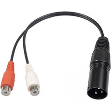 XLR 케이블 음향 커넥터 스피커 캐논잭 잭 앰프 마이크케이블 BYSL XLR에서 Y 스플리터 3핀 남성에서 2 여성 혼합 플러그 AV 듀얼 20cm, XLR 케이블 음향 커넥터 스피커 캐논잭 잭 앰프 마이