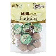 [오너클랜] 더캣츠 미니푸딩 연어+전복 12pcs 고양이간식, 상세 설명 참조, 300g, 상세 설명 참조