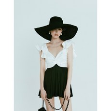 S167 일체형 개성만점 레이스 프릴러플 해변가 비치웨어 온천 뱃살커퍼 셀프촬영 남심폭발 해변룩 바캉스룩 수영복, XL