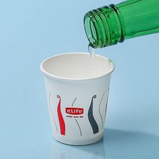 일회용 종이컵 소주컵 70ml 50개 술잔 무형광 술컵, 5개