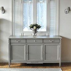 꼬떼따블 루이필립 393T 코모도 서랍장 수납장 뷔페장 (베이지그레이)