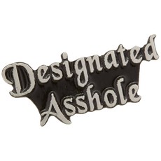 Hot Leathers PNA1052 Designated Asshole Pin 핫 가죽 PNA1052 지정 새끼 핀