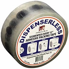 Dispenserless Tape - Never Worry About Cutting Tape or Loosing Your Place On The Roll Again!