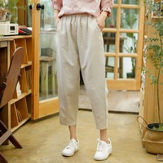 여성반바지
 ANYOU 여성 봄 여름 반바지 슬림 9부 캐주얼 팬츠