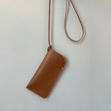 젬버트 간편수납 휴대용 가죽 목걸이 안경케이스