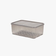 땡스소윤 냉동용기 5호(1300ml) 투명그레이, 단품