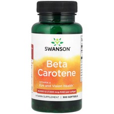 스완슨 베타 카로틴 Beta Carotene 25 000IU 300정, 1개