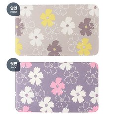 고발포 폼 주방매트 엠보싱 키친매트 중 친구결혼선물 고급선물 싱크대매트 현관매트 발판 AL_8539683-CP2, 주방 리틀쉽 양면중