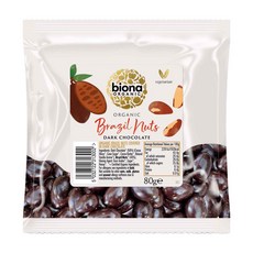 Biona 초콜릿 커버드 브라질넛, 10개