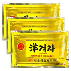 [31마켓] 천우식품 양겨자 200g, 3개