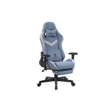 Dowinx 게이밍 의자/사무실 의자/편식 의자 신축 가능한 오토만 통기성 패브릭 천 LS666803FF 스카이 블루