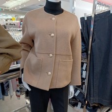 Destijl HC06 겨울 라운드 울 가벼운 아우포켓 숏 짧은 코트형 쟈켓 D2343jk03