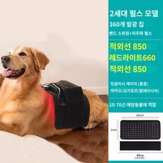 반려동물 강아지 기 고양이 노견 탈구 적외선 고관절 램플 벨트, 잉글리시 게이밍 업그레이드 120램프 레드라이트 적외선, 1개
