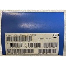 Intel BX80646G3440 SR1P9 Pentium 프로세서 G3440 3M Cache 3.30 GHz NEW 203829300087