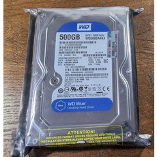 웨스턴 디지털 500GB 3.5" SATA 하드 드라이브 Model WD5000AAKX 16MB Cache - wd5000aakx